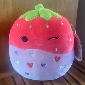 🟣NWT 8” FTM Scarlet the Strawberry Chocolate covered Squishmallow Valentines Day